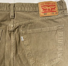 Levi's Men  s Beige Corduroy Pants Size 36x30 Straight Fit Excellent Condition