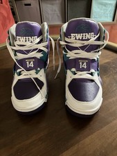 Ewing Athletics Concepts Anthony Mason Tribute Sneakers Mens Sz 10 Purple Teal