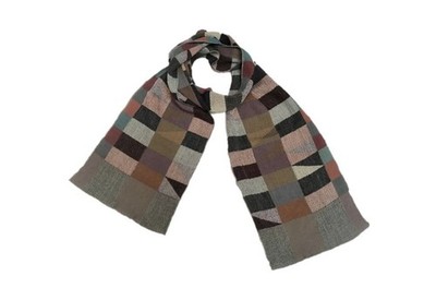 NUNO For Moma Wool Narrow Shawl Scarf Rhombus Multicolored