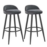 Barhocker 2Er Set Barstuhl Tresenhocker Bistrohocker Designer Hocker Bh296Dgr-2