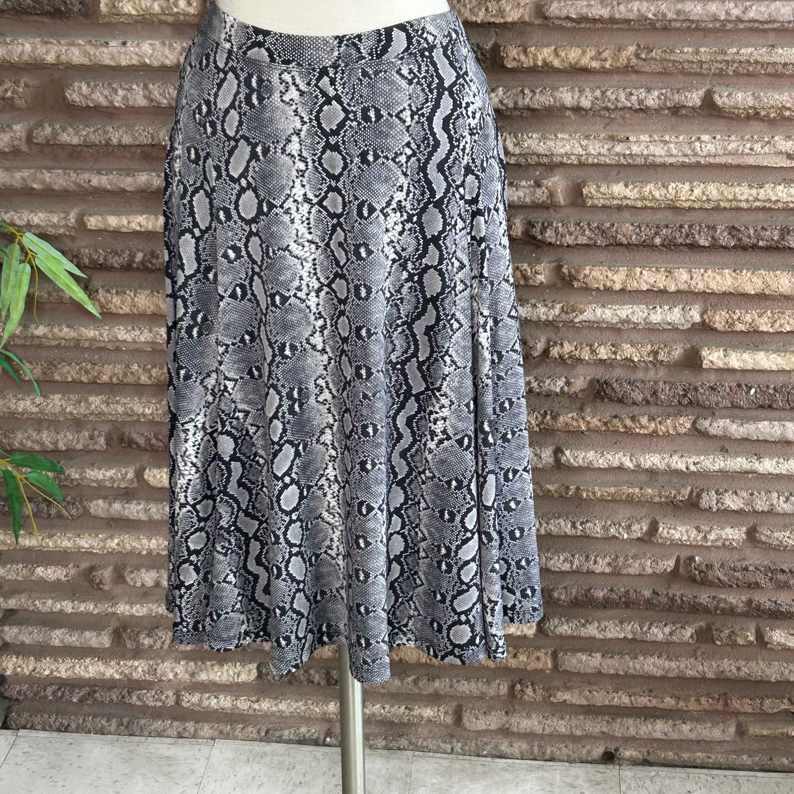 MICHAEL Michael Kors Skirt Black Python Snakeprin… - image 6