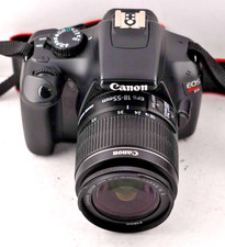 Canon EOS Rebel T3 DSLR Camera with 18-55mm IS II Lens CHARGER BATTERY CASE