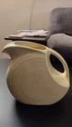 Fiestaware Light Yellow Water Disc Pitcher Fiesta Retired 1999