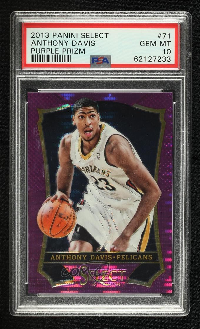 2013-14 Panini Select Purple Prizm 45/99 Anthony Davis #71 PSA 10 GEM MT 00ur
