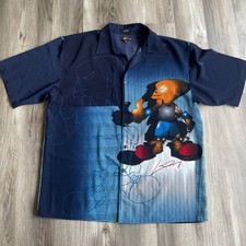 VINTAGE BOOM X ENTERPRISE HAWAIIAN SHIRT GRAPHIC HIP HOP SHEER MEN'S 2XL