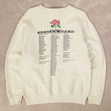 Vintage Oversized Annual Azalea Open Sweatshirt M Women's Light Grey Back Print