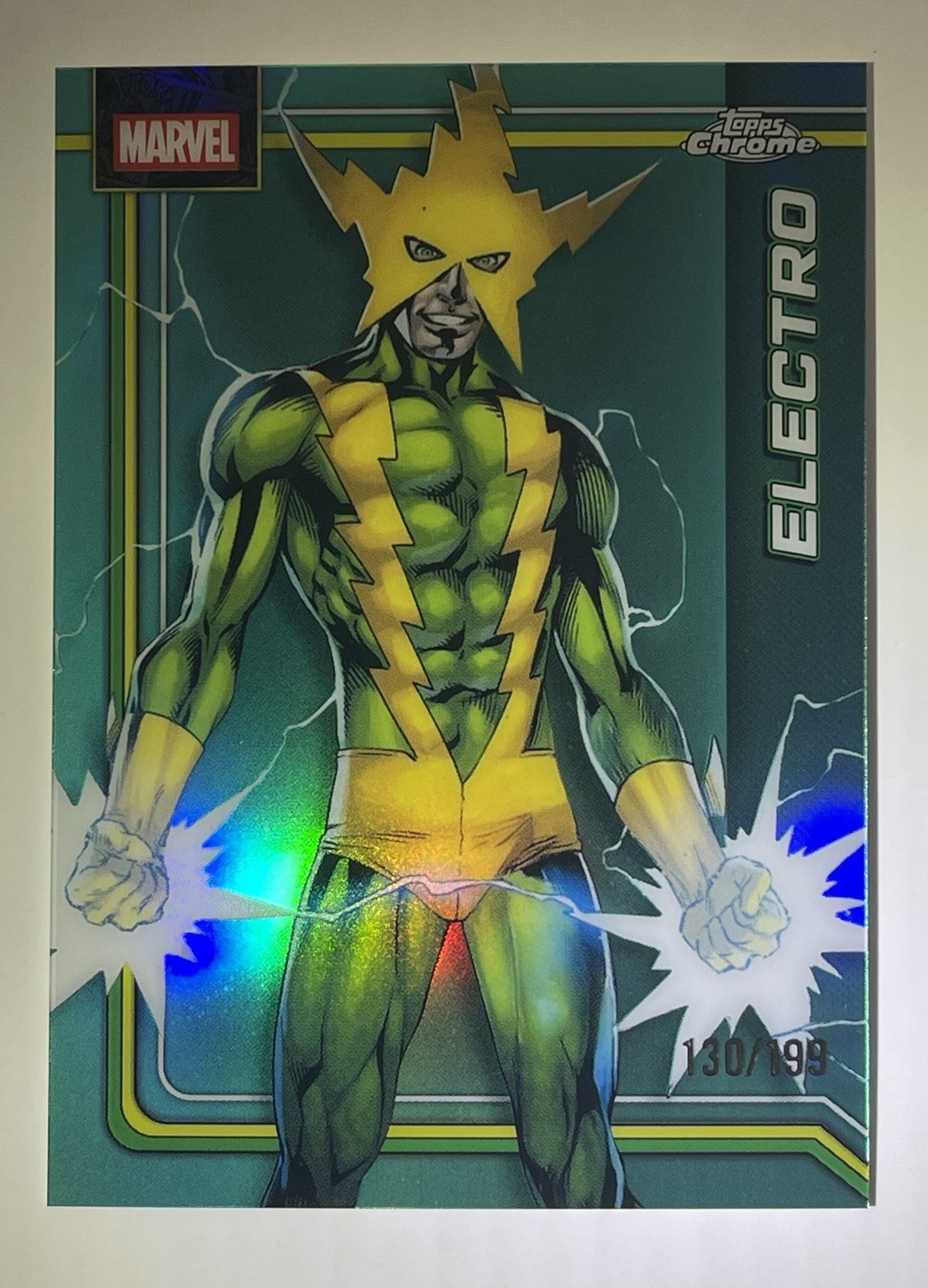 2026 Topps Chrome Marvel Electro (115) Teal Refractor /199