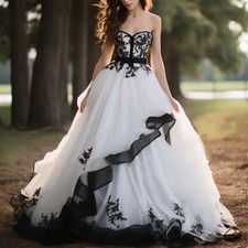 Exquisite Sleeveless Long A-line Wedding Dress with Gothic Bridal Decal