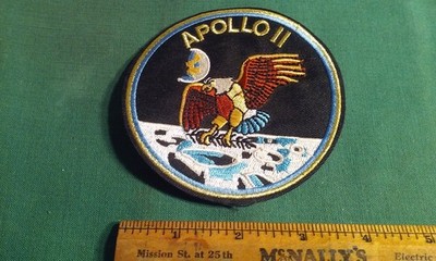 Old Apollo 11 AB Eagle Emblem Nasa SPACE Mission PATCH Armstrong-Aldrin-Collins