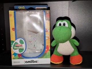 Mega Yarn Yoshi Amiibo Nintendo Woolly World With Box