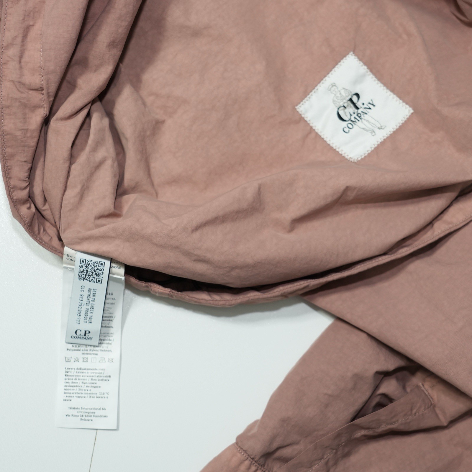 C.P. Company Flatt Nylon Overshirt Jacket Dusty Pink Size S – BNWT  thumbnail 13