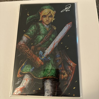 Johnny Desjardins Signed Sketchbook Zelda Bloody Metal Variant 10/10 Book End