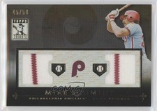 2010 Topps Tribute Dual Relic Black 45/50 Mike Schmidt #TDR-MS HOF 2d8