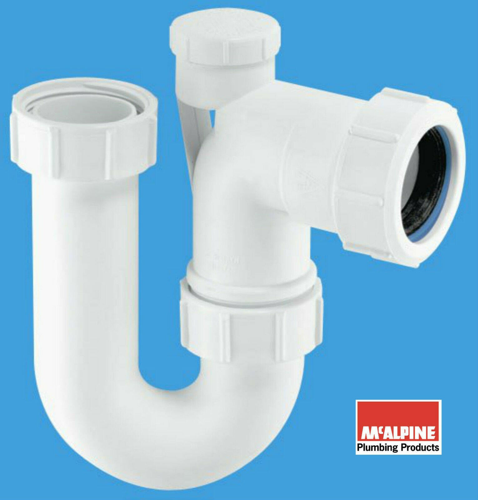 McALPINE SA10V Anti-Vac P Waste Trap 32mm (1.25"") Bathroom Basin Sink