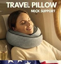 Memory Foam U-Shaped Travel Pillow Neck Support Head Rest Car Plane Soft Cushion