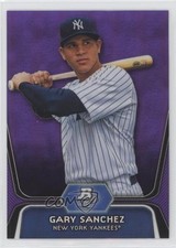 2012 Bowman Platinum Prospects Retail Purple Refractor Gary Sanchez #BPP38 fm0