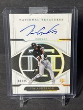 2022 National Treasures Tim Anderson OnCard Auto 6/25 Chicago White Sox