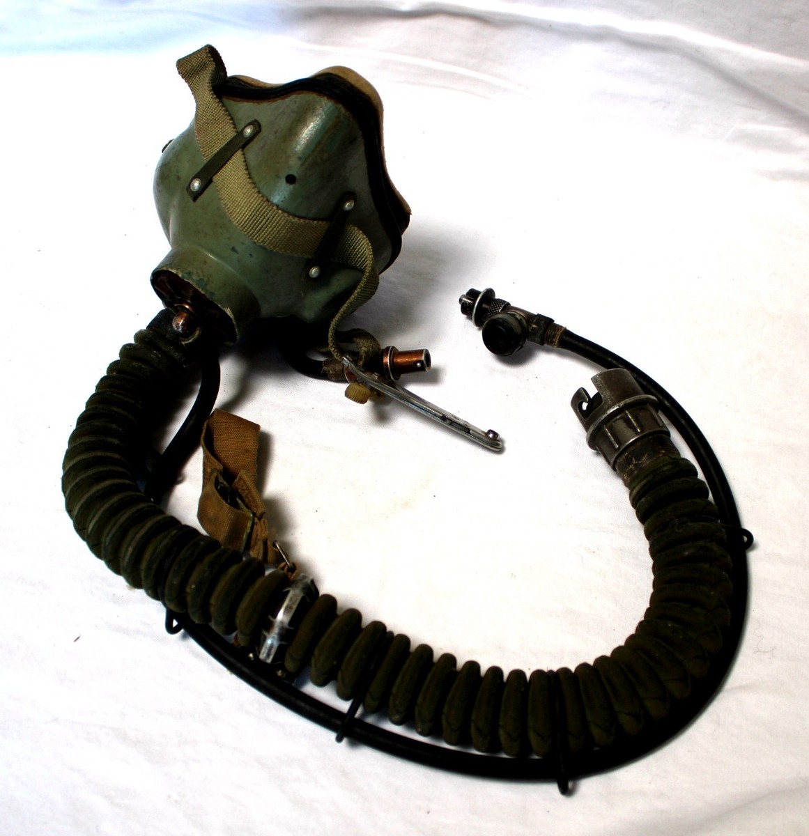 Vintage 1980s Soviet MiG Pilot Oxygen Mask KM-34 Military Factory