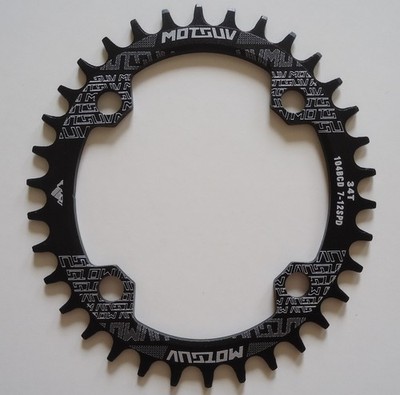 YBEKI 34T Oval Kettenblatt 104BCD Narrow Wide MTB Road BMX 8-11-fach Kettenblatt