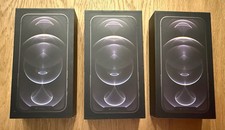  LOT of 3 APPLE Iphone 12 pro black BOX ONLY NO PHONE Original STICKERS