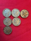 Mercury Dimes, Lot of 6 ($0.60 Face), 1930s-1940s, 90% Silver Dimes