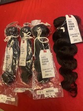 HUMAN HAIR 100 NATURAL UNPROCESSED VIRGIN BRAZILIAN LOOSE DEEP LOT 12,14,16,16