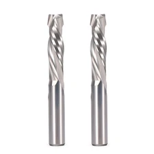 Spiral Router Bits Up Down Compression Bit 1/4 inch Cutting Diameter, 1"