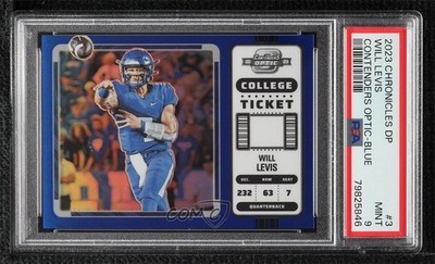 2023 Chronicles Draft Picks Blue Prizm 28/99 Will Levis PSA 9 MINT Rookie RC 2l4