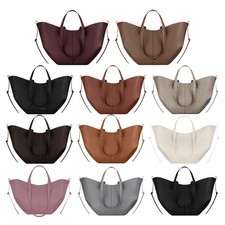 Mode Damen Wings Bag Große Kapazität Cowhide Bucket Bag Commuter Tote Tasche