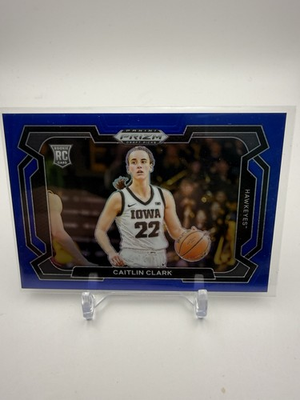 #ad 2024 25 Panini Prizm Draft Picks Caitlin Clark #57 Blue Prizm Variations 199 $90.00