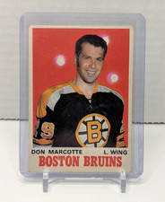 1970-71 O-Pee-Chee Hockey #138 Don Marcotte Rookie Card Boston Bruins. rookie card picture