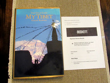 DALAI LAMA & GALEN ROWELL TIBETAN SPIRITUAL LEADER SIGNED AUTO MY TIBET BOOK BAS