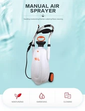 FIVO 4.23 Gallon Pump Pressure Sprayer Hand Cart on Wheels for Lawn & Garden