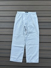 Vintage Polo Ralph Lauren Andrew Pant Classic Chino Tan Pleated Mens 34x30
