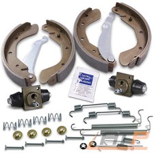 SATZ BREMSBACKEN TROMMELBREMSE + ZUBEHÖR + RADBREMSZYLINDER FÜR OPEL ASTRA F