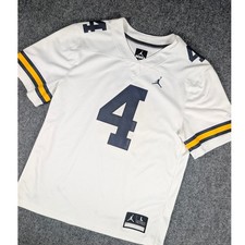 Michigan Wolverines Jordan Football Jersey Boys L 4 Dri-FIT Replica P41301