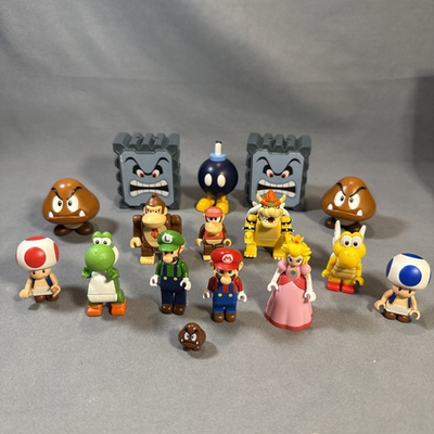 #ad Nintendo K#x27;NEX Super Mario Mini Figure Lot of 15 Bowser Mario Luigi Peach Yoshi $74.95