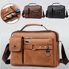 Handbag Business Leather Crossbody Bag Shoulder Bag Waterproof Messenger Bags