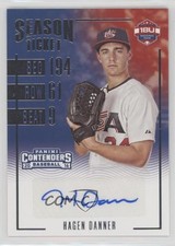 2016 Panini Elite Extra Edition Hagen Danner #18U-HD Auto 3d5