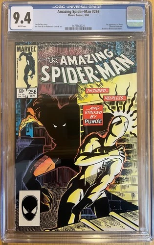 1984 AMAZING SPIDER-MAN #256 CGC 9.4  1st appearance PUMA.