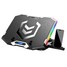 Gaming Laptop Cooling Pad 15-17.3 Inch, Laptop Fan with 6 RGB Cooling 6 Fans