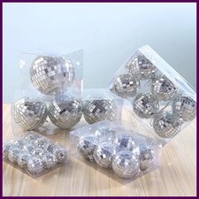 6pcs 3cm Mirror Disco Ball Stage Light Reflective Rotating Bright Silver