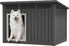 Fancyango Large Dog House with Removable Roof for Indoor  Outdoor Use - Big Dog