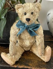 Superb Early 20th Century Antique Pre War Golden Mohair Teddy Bear