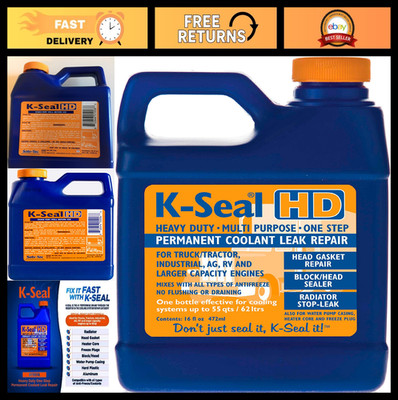 Heavy-Duty Coolant Leak Repair - One Step Permanent Solution, 16 oz, Pour & Go