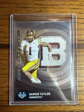 2025 Bowman Chrome University #LU-12 Darius Taylor Lettered Up Minnesota Gophers