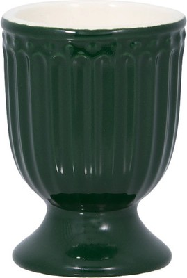 Greengate Alice Pinewood Green Eierbecher Dunkelgrüne Serie 4,8 x 6 Größe 6,5 cm
