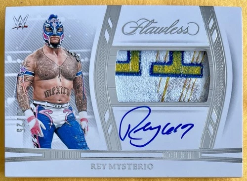 2024 Panini Flawless WWE Rey Mysterio Horizontal Patch Auto 16/25! See Photos.