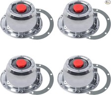 4Pcs 340-4195 Hub Cap for Trailer Axle, 340-4195 Aluminum Trailer Hub Cap 6 Ho