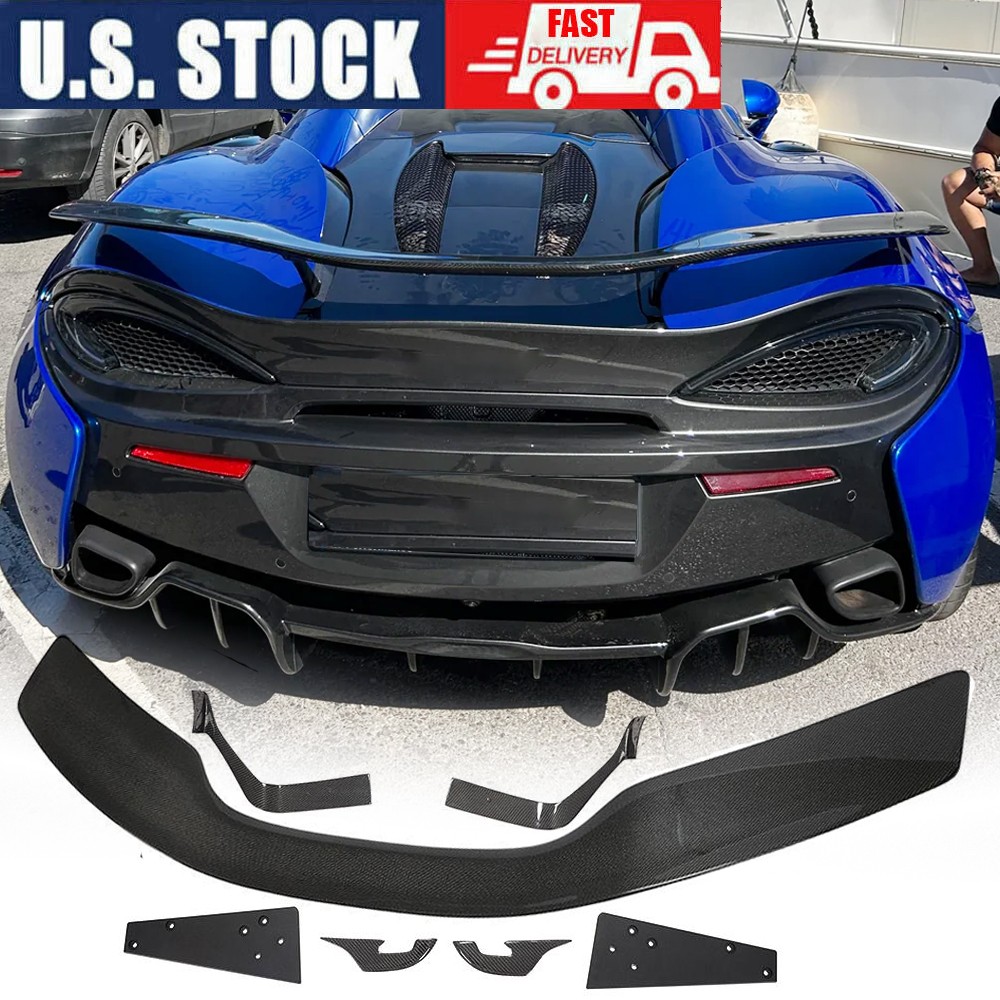 For McLaren 540C 570S 570GT 2015-2019 REAL CARBON FIBER Rear Trunk Spoiler Wing